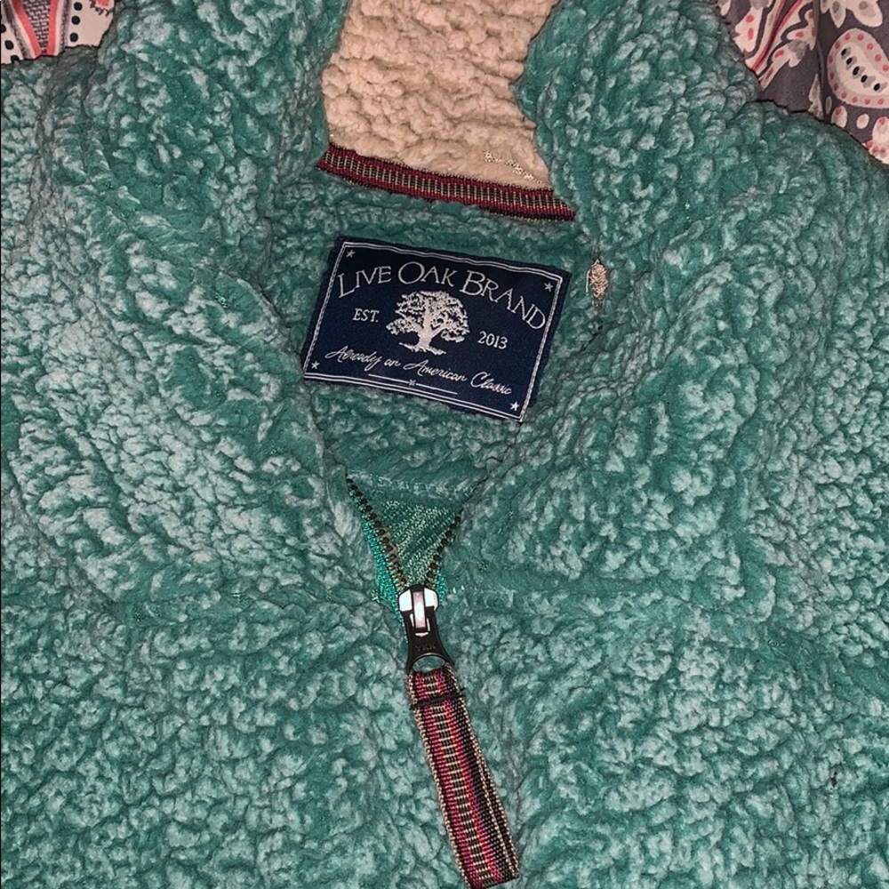 authentic live oak sherpa pull-over